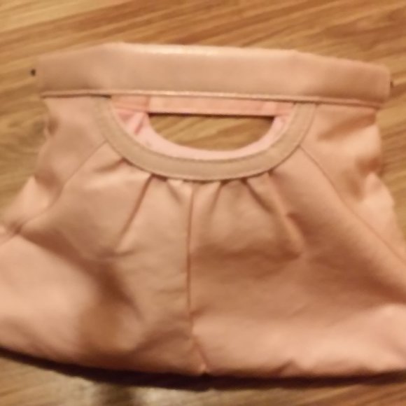 Vintage Purse Perfect Condition Light Pink 11 1/2" x 6" High Hinge Closing - Picture 4 of 5